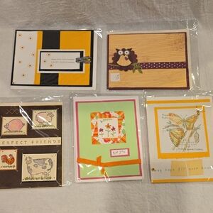 Colorful Handmade Greeting Cards Set
